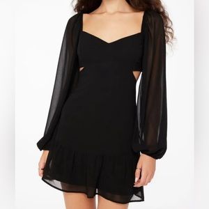 NWT - Dynamite Long Sleeve Cut Out Mini Flare - size M